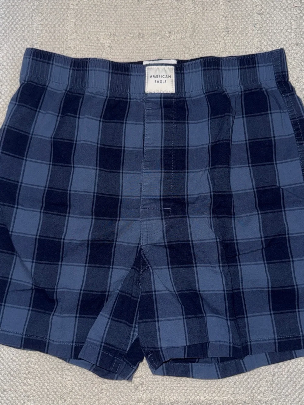American Eagle Outfitters Blue Plaid Boxer Briefs